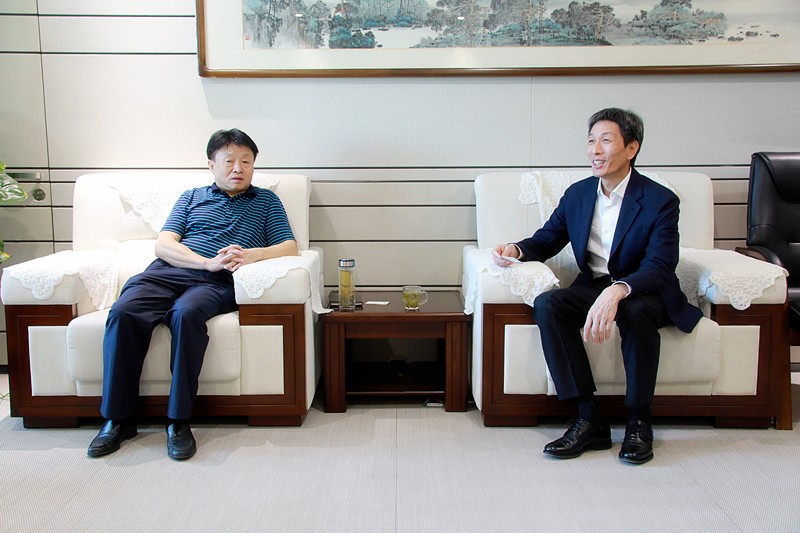 熊良虎会见福建雪人股份公司董事长兼总经理林汝捷