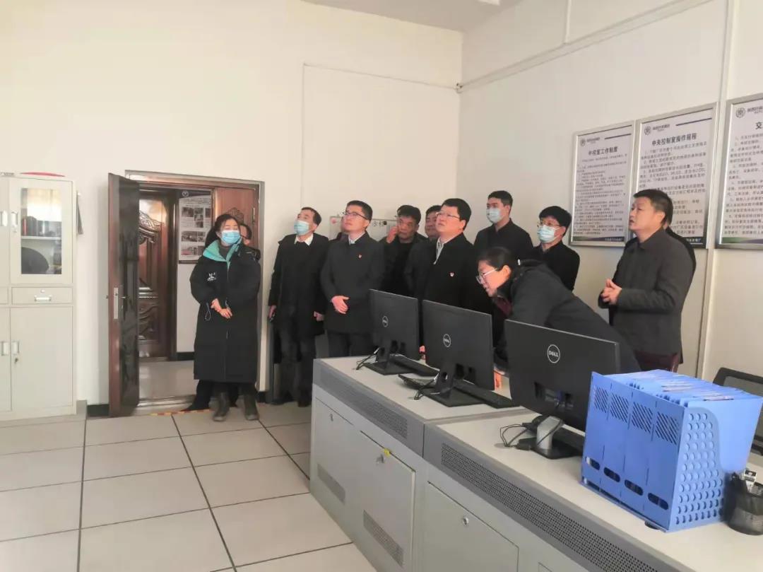 渭南市委副秘书长马世仓到水环境公司大荔城区污水处置厂调研