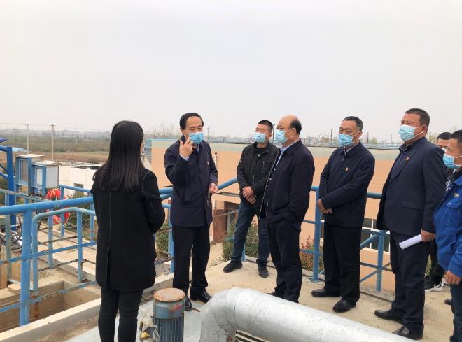 聚焦｜大荔县委书记由建新到水环境公司大荔县经开区污水处置厂调研